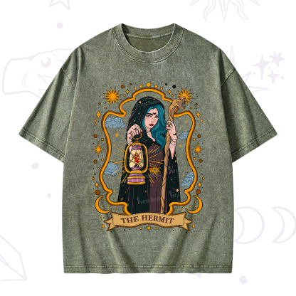 Purplehecate The Hermit Goddess Washed T-Shirt