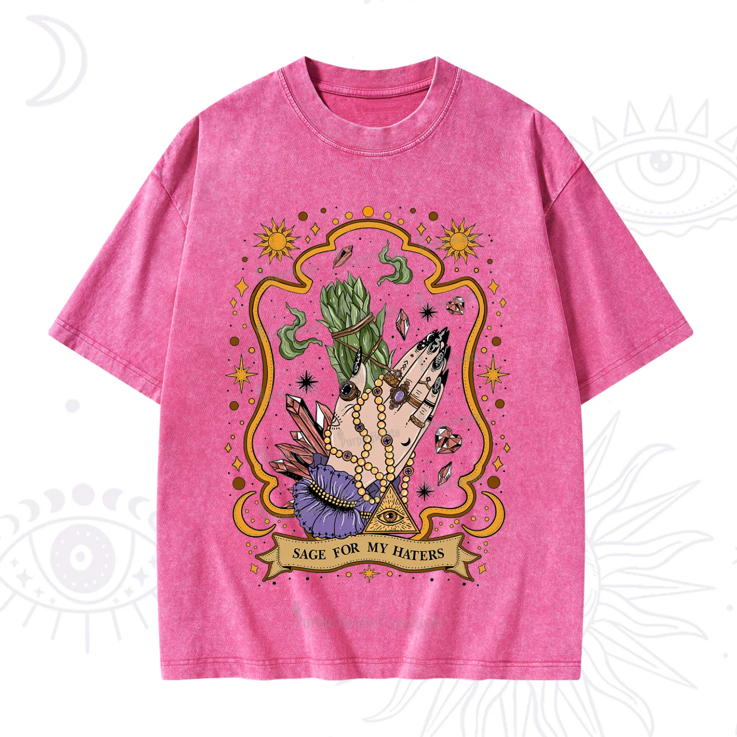 Purplehecate Sage For My Haters Washed T-Shirt
