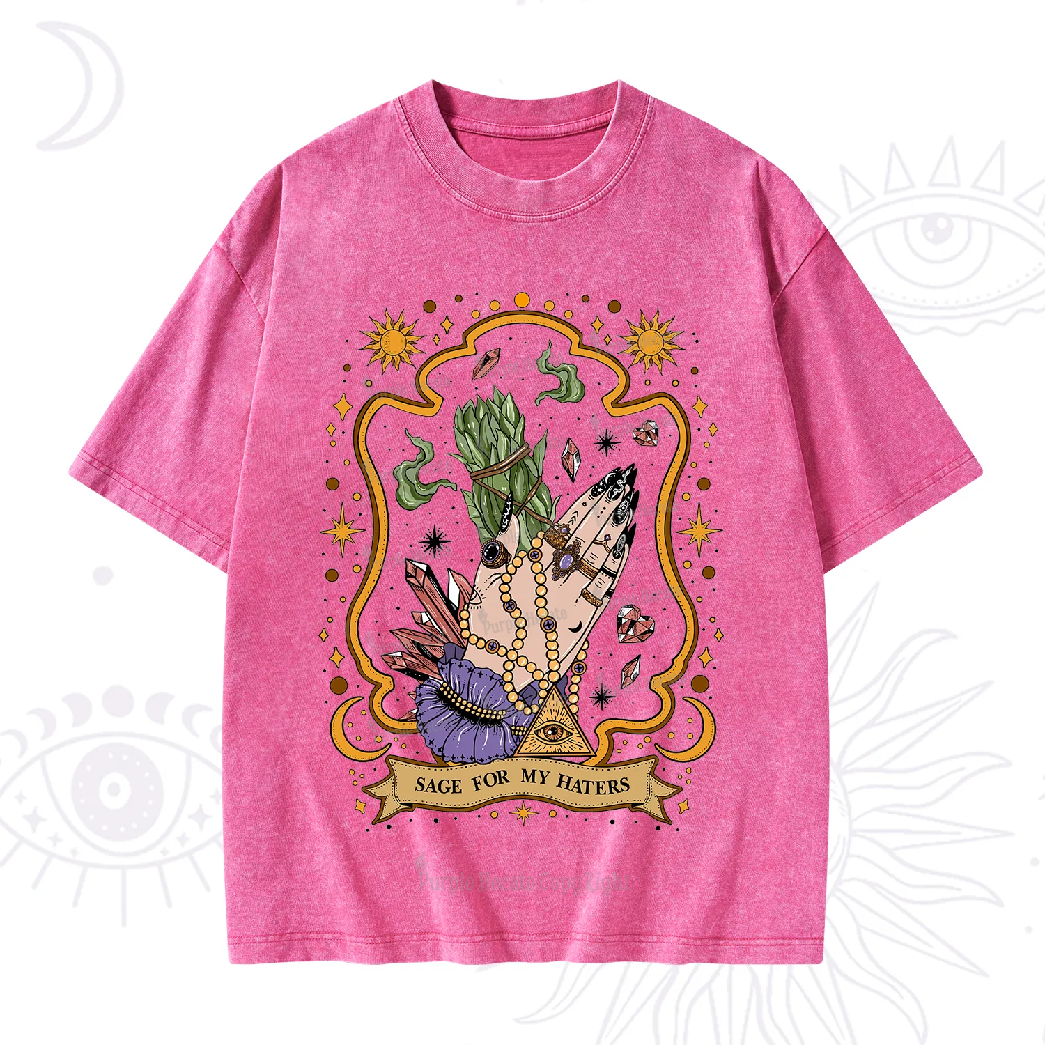 Purplehecate Sage For My Haters Washed T-Shirt