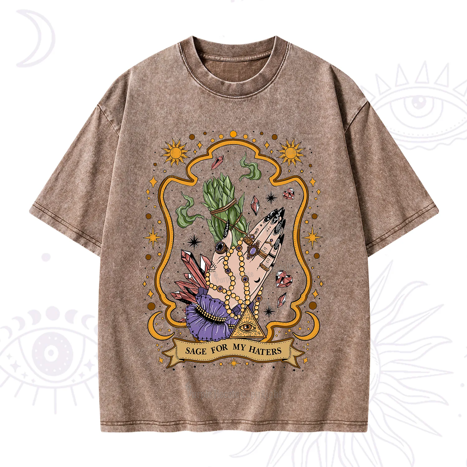 Purplehecate Sage For My Haters Washed T-Shirt