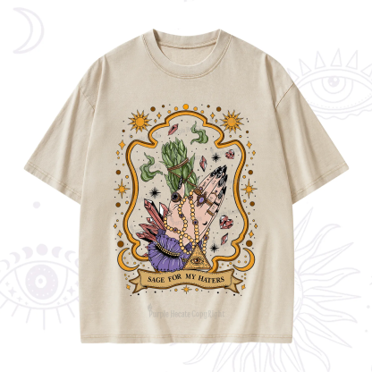 Purplehecate Sage For My Haters Washed T-Shirt