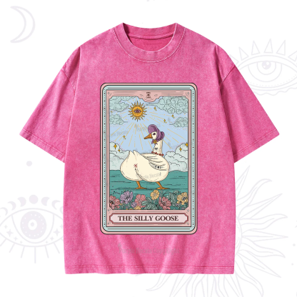 Purplehecate The Silly Goose Tarot Washed T-Shirt