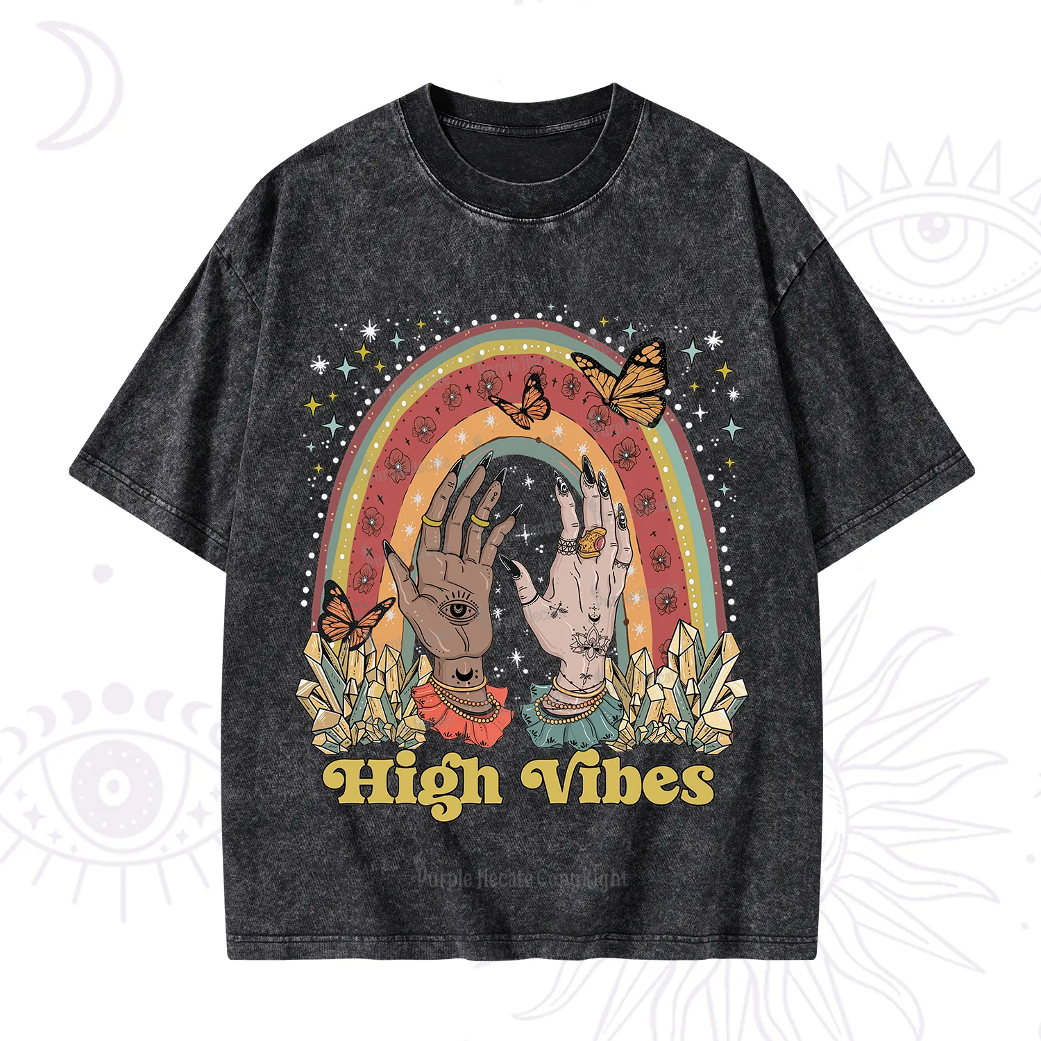 Purplehecate High Vibes Washed T-Shirt