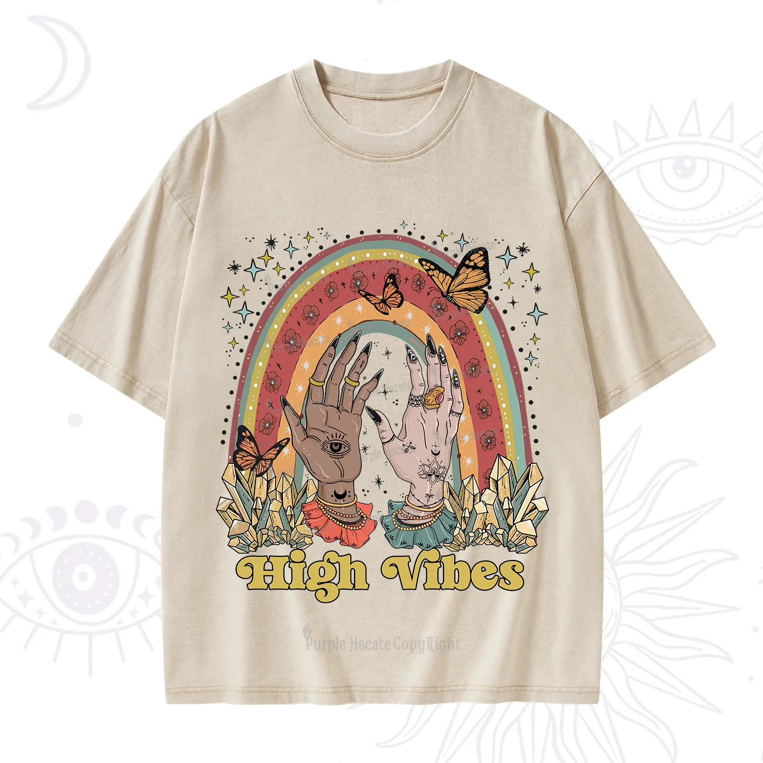 Purplehecate High Vibes Washed T-Shirt
