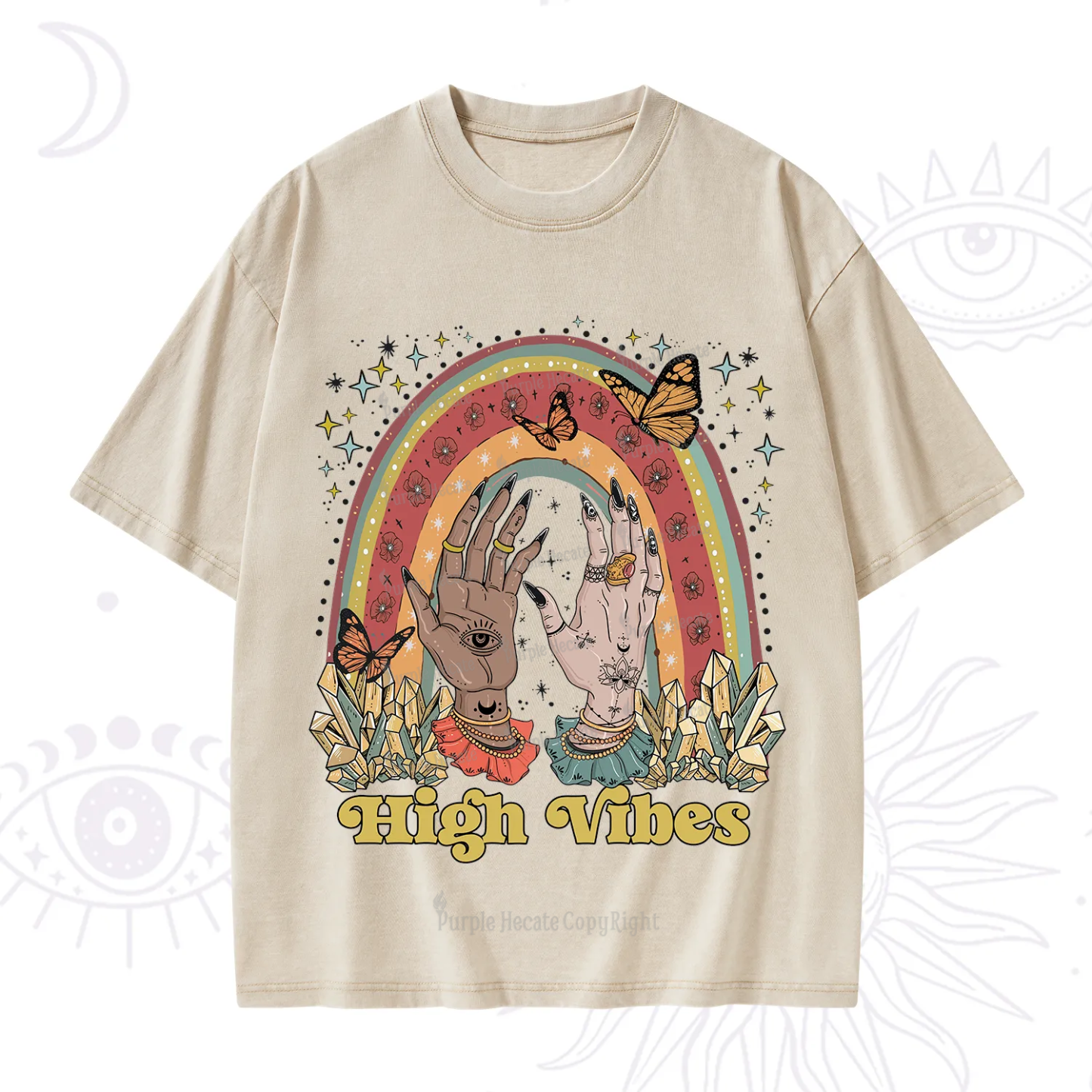 Purplehecate High Vibes Washed T-Shirt