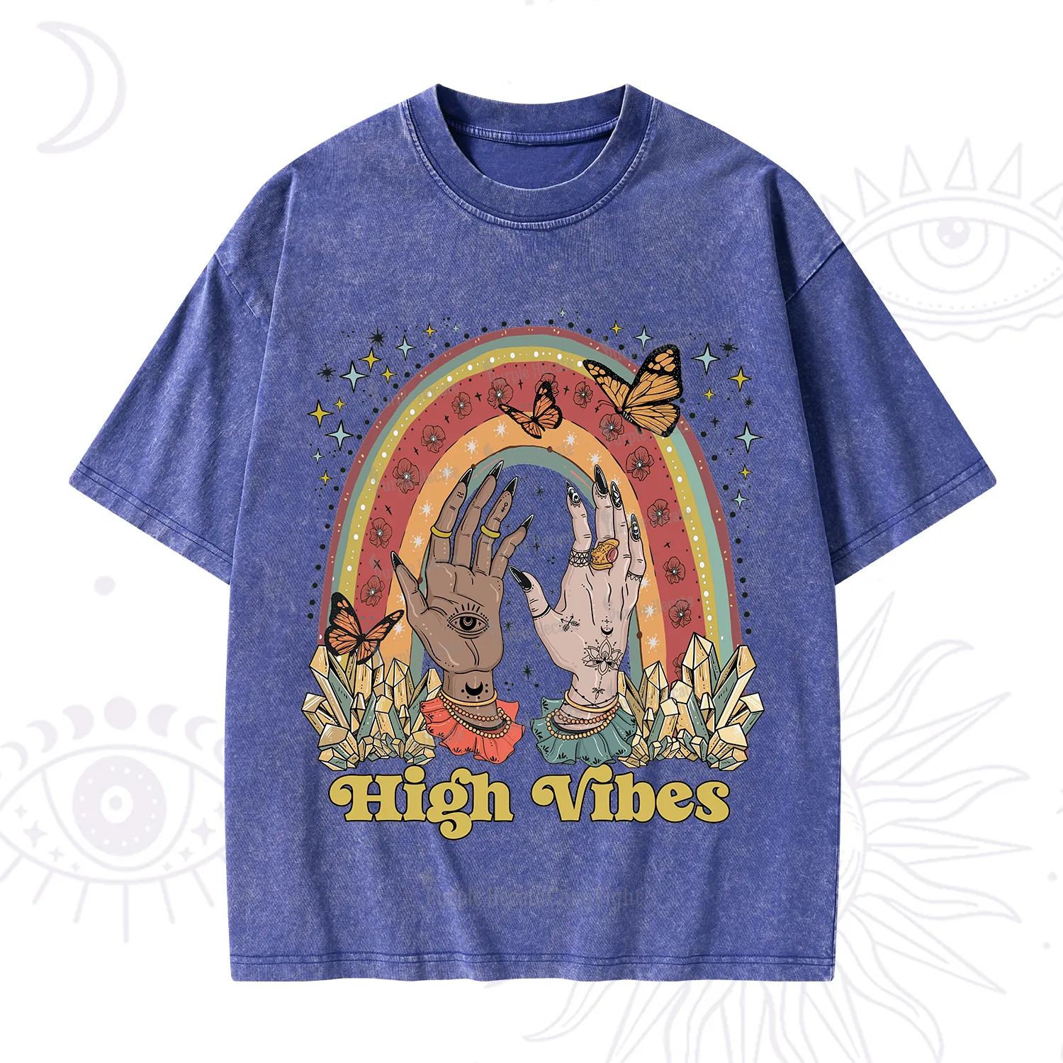 Purplehecate High Vibes Washed T-Shirt