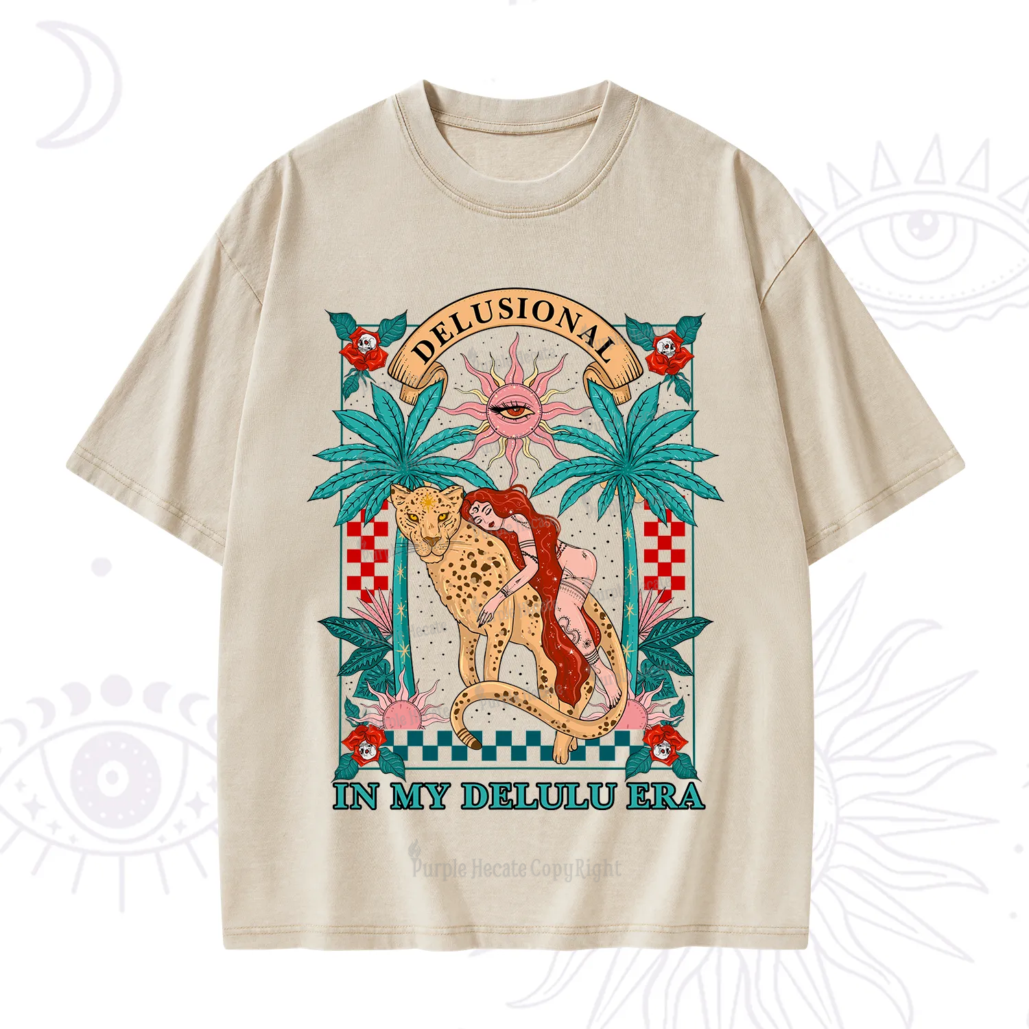 Purplehecate In My Delulu Era Washed T-Shirt