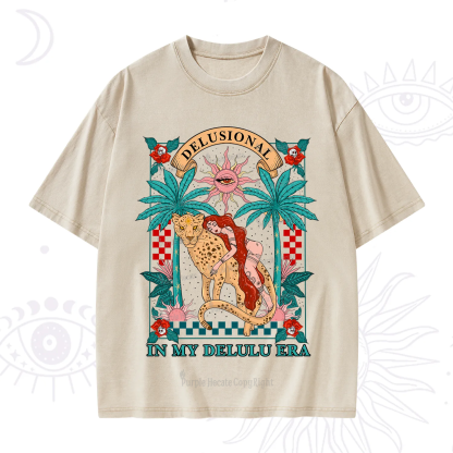 Purplehecate In My Delulu Era Washed T-Shirt