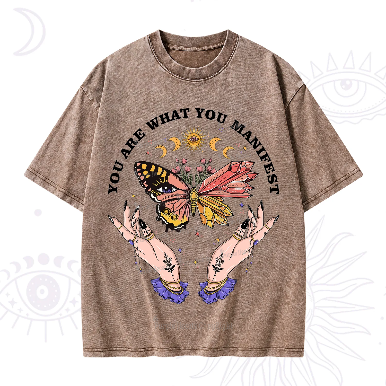 Purplehecate You Are What You Manifest Washed T-Shirt