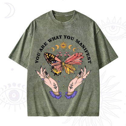 Purplehecate You Are What You Manifest Washed T-Shirt
