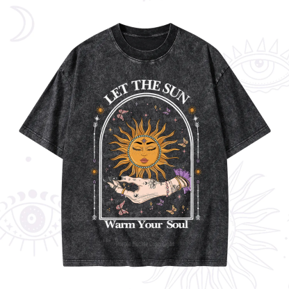 Purplehecate Let The Sun Warm Your Soul Washed T-Shirt