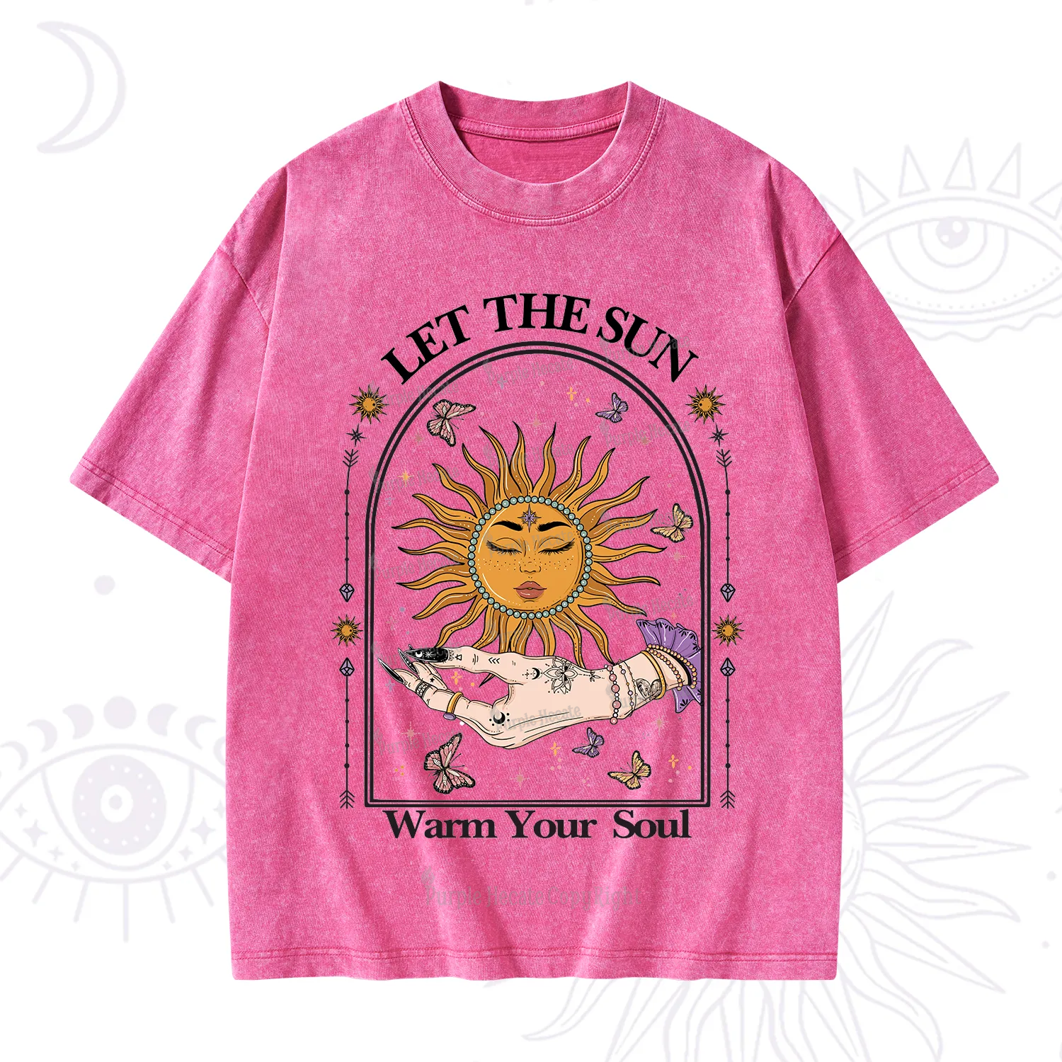 Purplehecate Let The Sun Warm Your Soul Washed T-Shirt