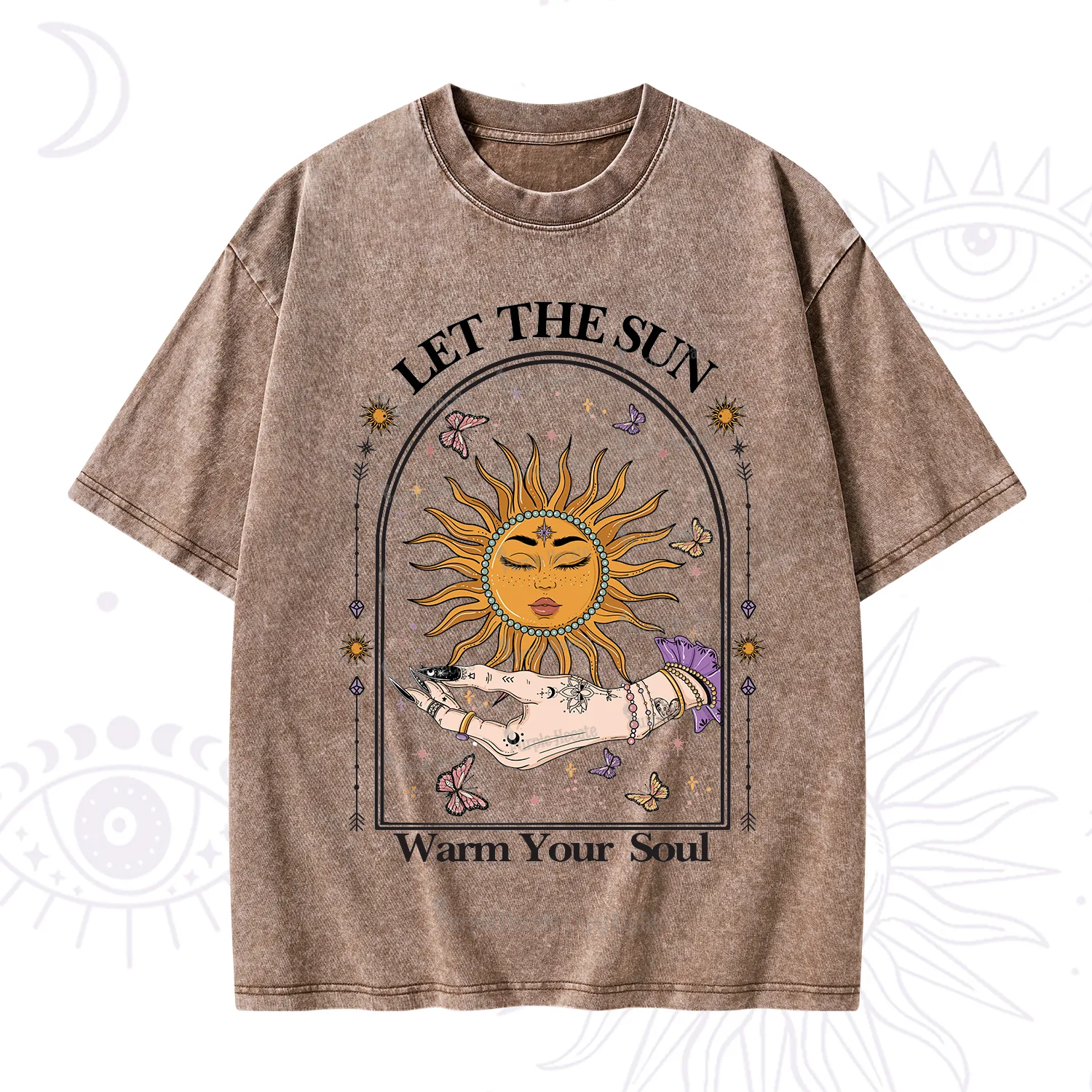 Purplehecate Let The Sun Warm Your Soul Washed T-Shirt