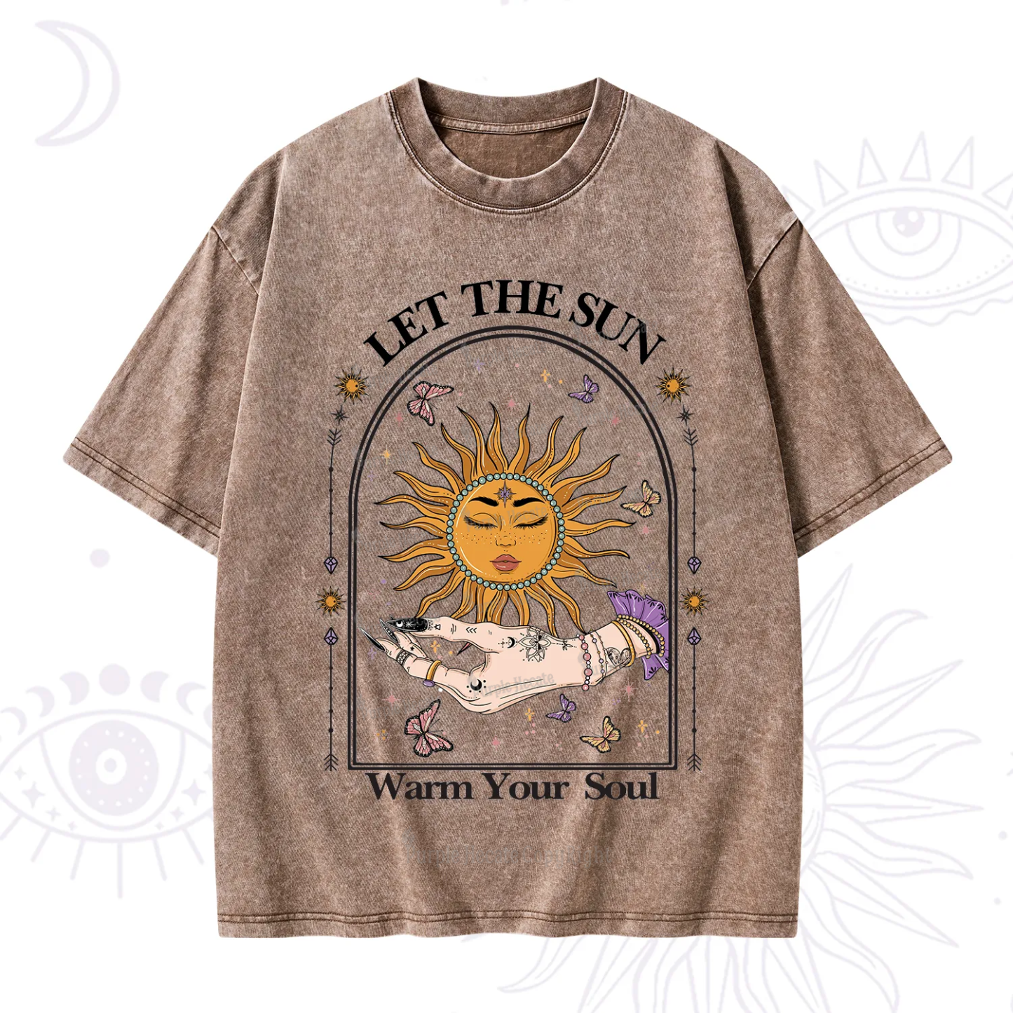 Purplehecate Let The Sun Warm Your Soul Washed T-Shirt
