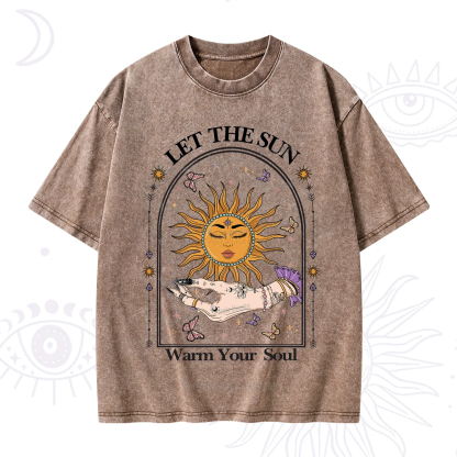 Purplehecate Let The Sun Warm Your Soul Washed T-Shirt