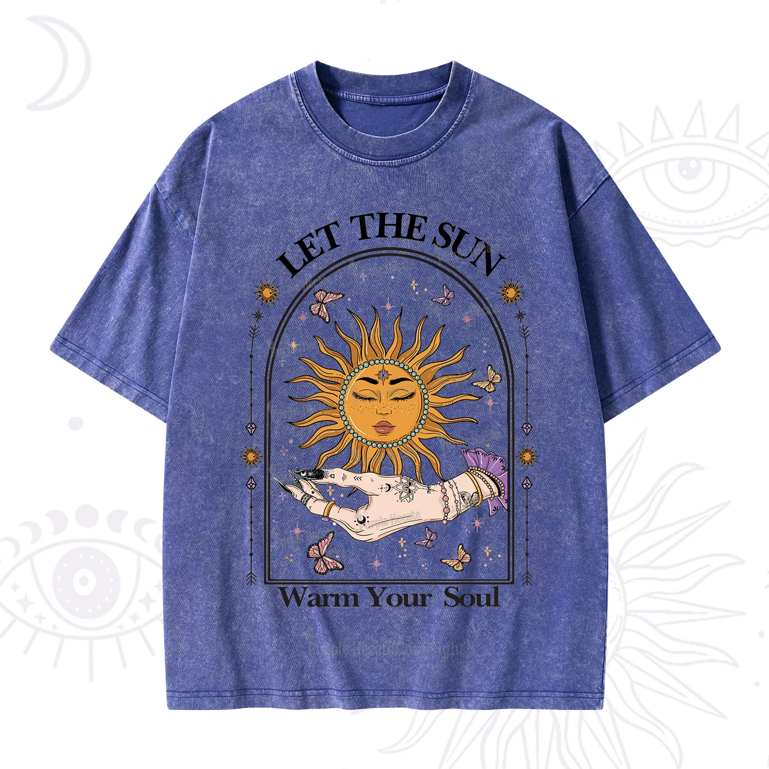 Purplehecate Let The Sun Warm Your Soul Washed T-Shirt