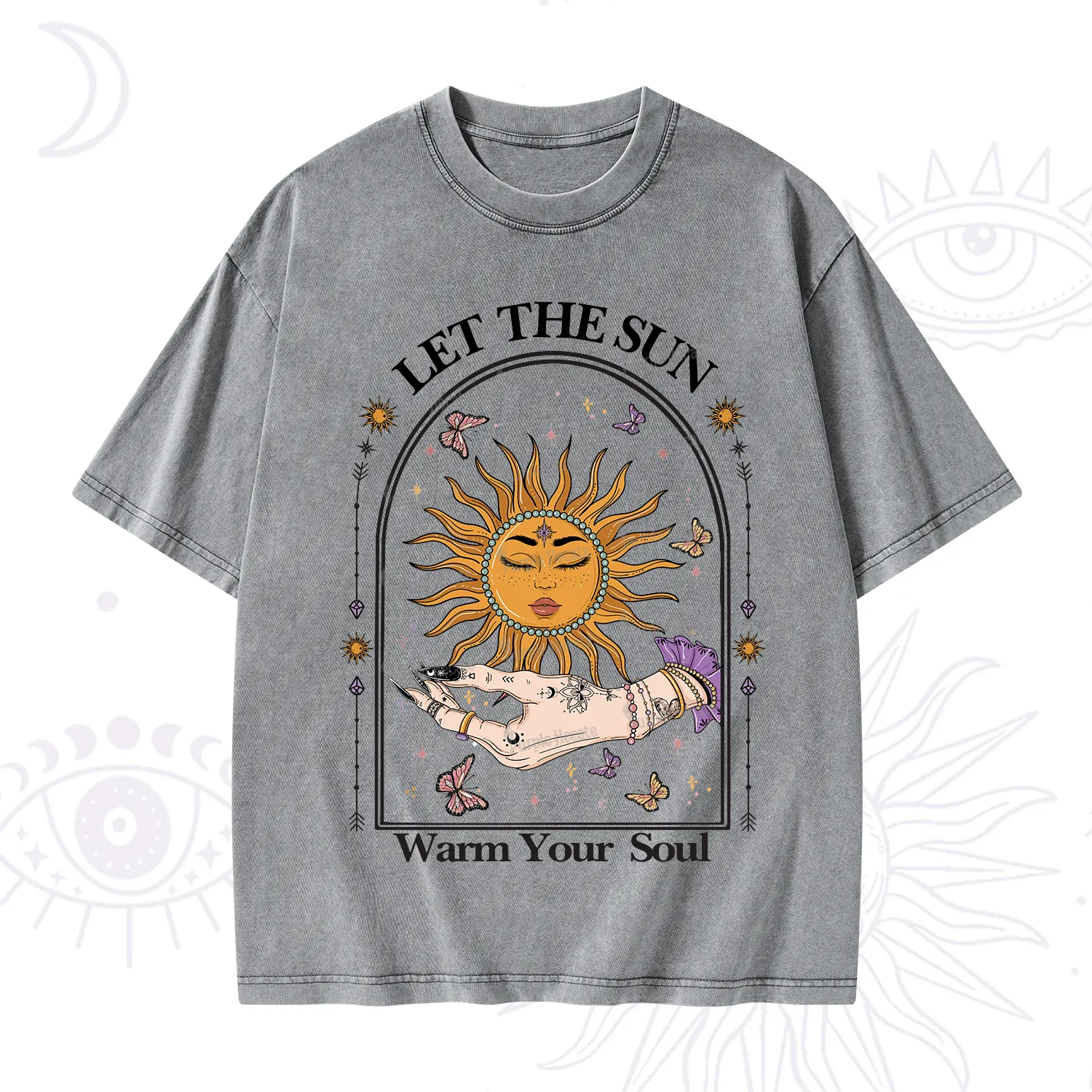 Purplehecate Let The Sun Warm Your Soul Washed T-Shirt