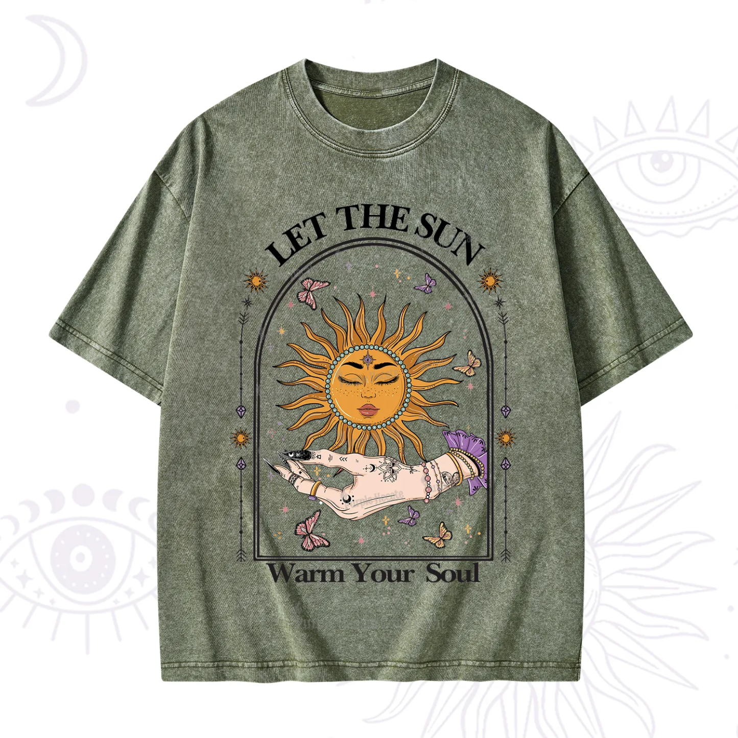 Purplehecate Let The Sun Warm Your Soul Washed T-Shirt