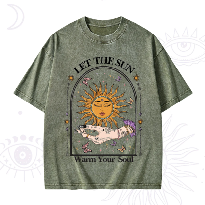 Purplehecate Let The Sun Warm Your Soul Washed T-Shirt