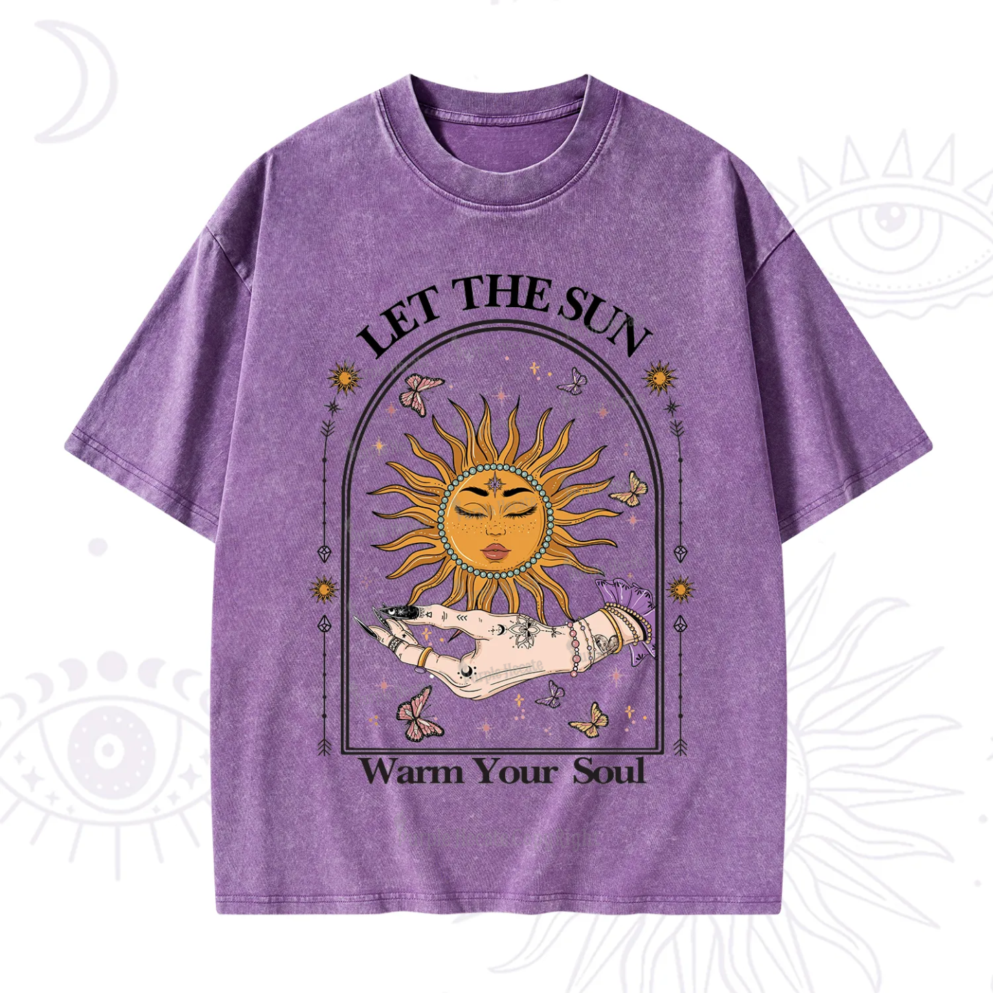 Purplehecate Let The Sun Warm Your Soul Washed T-Shirt