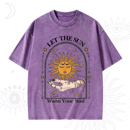 Purplehecate Let The Sun Warm Your Soul Washed T-Shirt