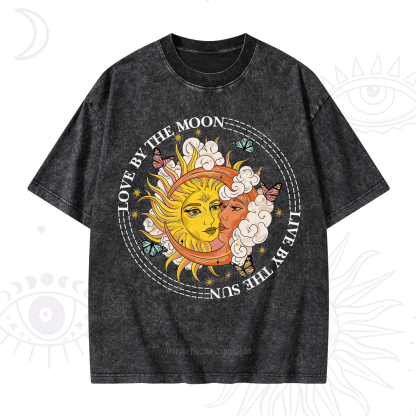 Purplehecate Live By The Sun Love By The Moon Washed T-Shirt