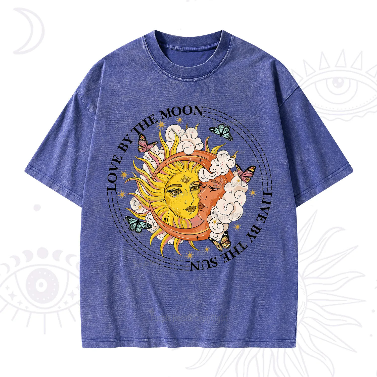 Purplehecate Live By The Sun Love By The Moon Washed T-Shirt