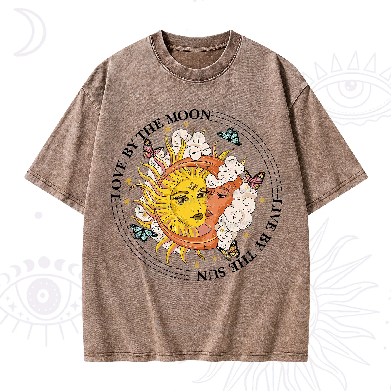 Purplehecate Live By The Sun Love By The Moon Washed T-Shirt