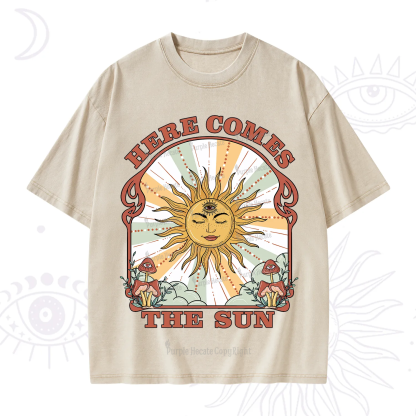 Purplehecate Here Comes The Sun Washed T-Shirt