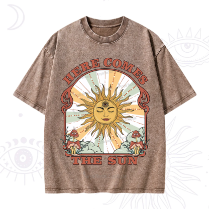 Purplehecate Here Comes The Sun Washed T-Shirt