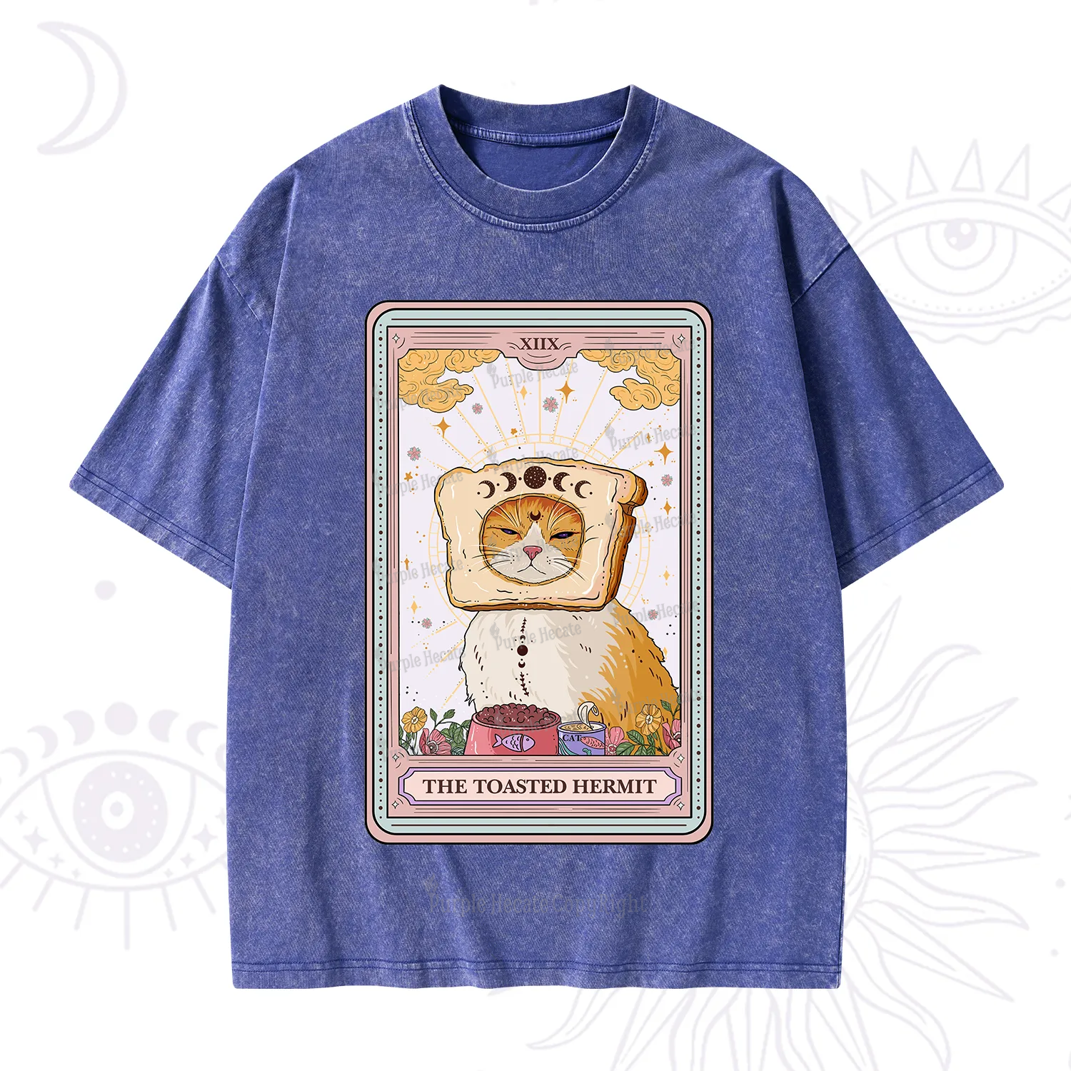 Purplehecate The Toasted Hermit Tarot Washed T-Shirt