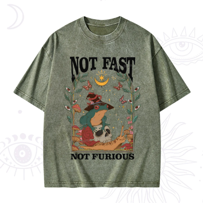 Purplehecate Not Fast Not Furious Washed T-Shirt