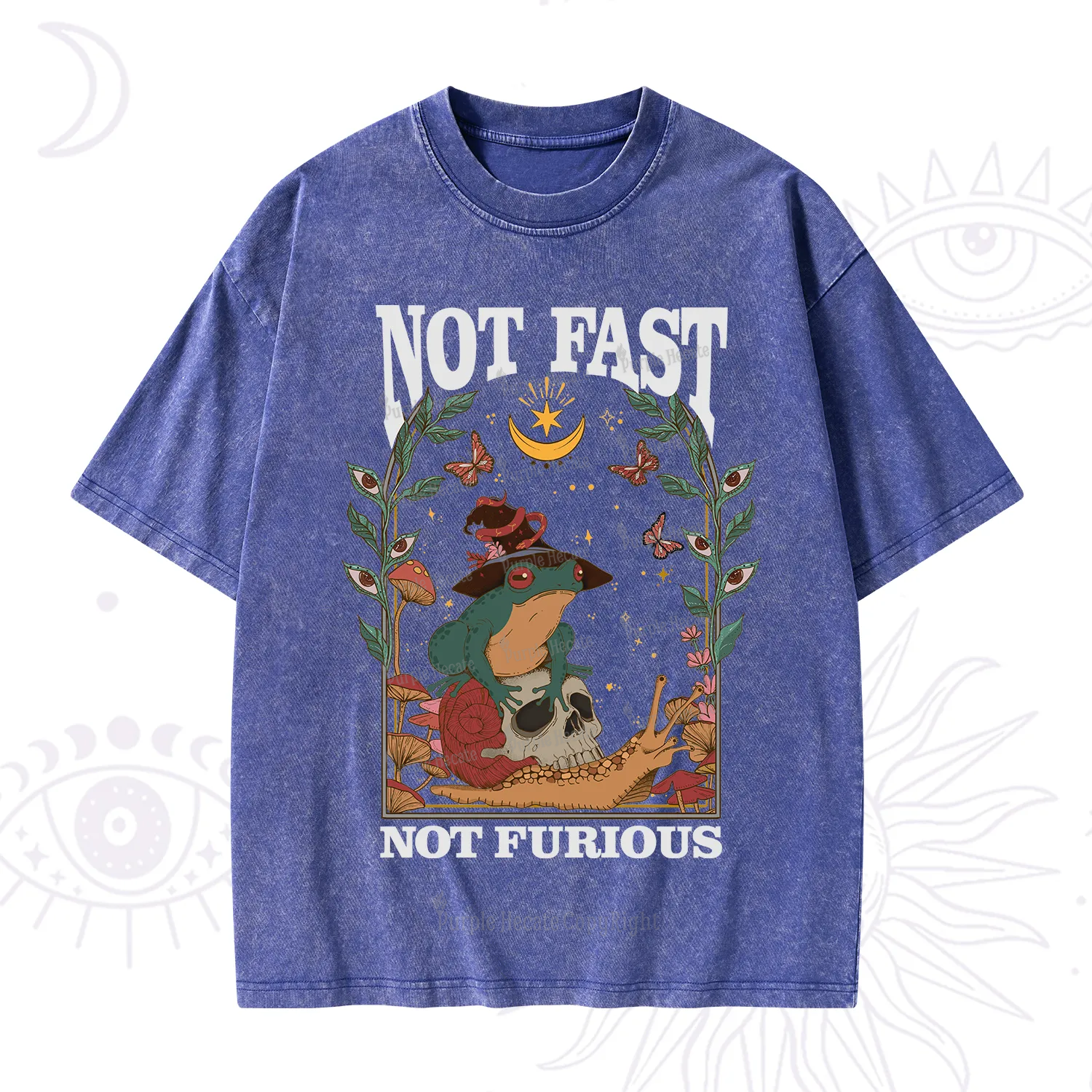 Purplehecate Not Fast Not Furious Washed T-Shirt