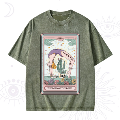 Purplehecate The Lord Of The Poses Tarot Washed T-Shirt