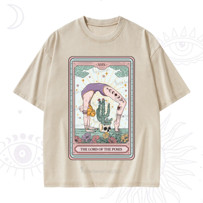 Purplehecate The Lord Of The Poses Tarot Washed T-Shirt