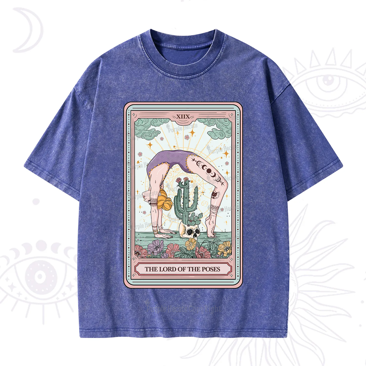 Purplehecate The Lord Of The Poses Tarot Washed T-Shirt