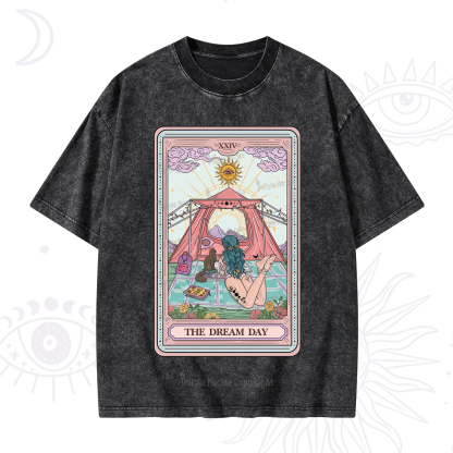 Purplehecate The Dream Day Tarot Washed T-Shirt
