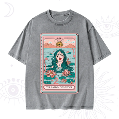 Purplehecate The Garden Of Mystics Tarot Washed T-Shirt