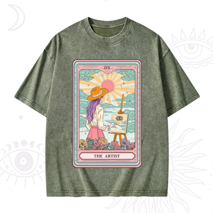 Purplehecate The Artist Tarot Washed T-Shirt