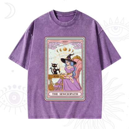 Purplehecate The Sewciopath Tarot Washed T-Shirt