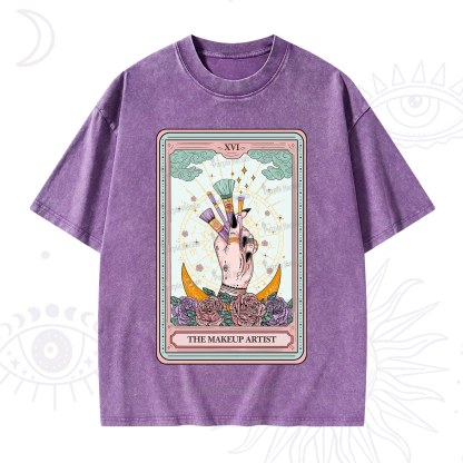 Purplehecate The Makeup Artist Life Tarot Washed T-Shirt