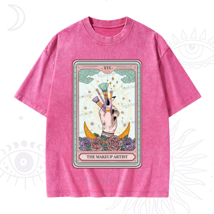 Purplehecate The Makeup Artist Life Tarot Washed T-Shirt