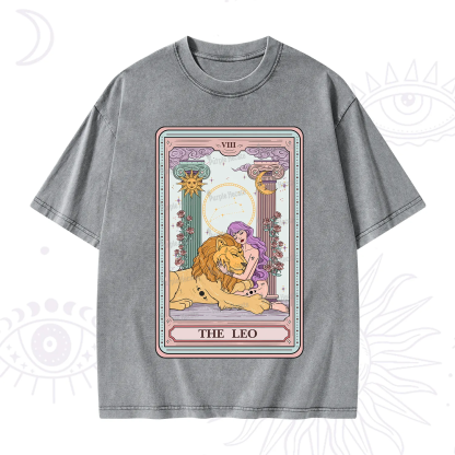 Purplehecate The Leo Goddess Tarot Washed T-Shirt