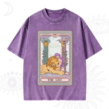 Purplehecate The Leo Goddess Tarot Washed T-Shirt