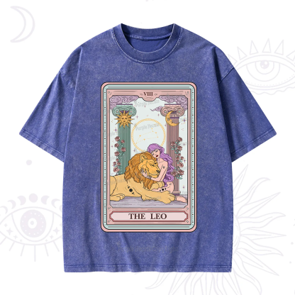 Purplehecate The Leo Goddess Tarot Washed T-Shirt