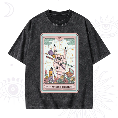Purplehecate The Makeup Hustler Tarot Washed T-Shirt