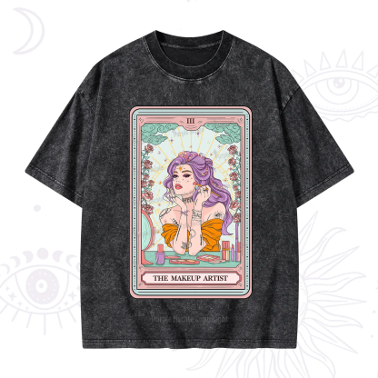 Purplehecate The Makeup Artist Tarot Washed T-Shirt