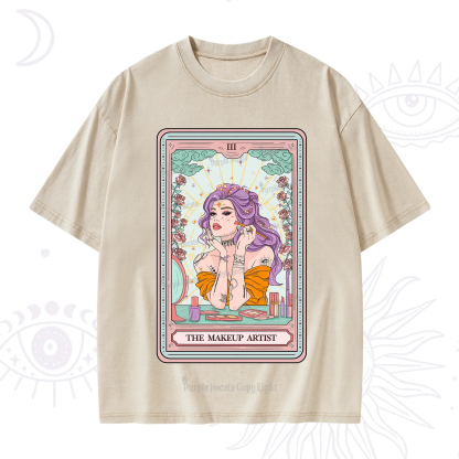 Purplehecate The Makeup Artist Tarot Washed T-Shirt