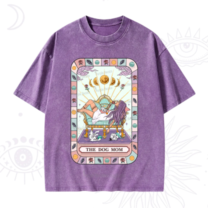 Purplehecate The Chill Dog Mom Washed T-Shirt