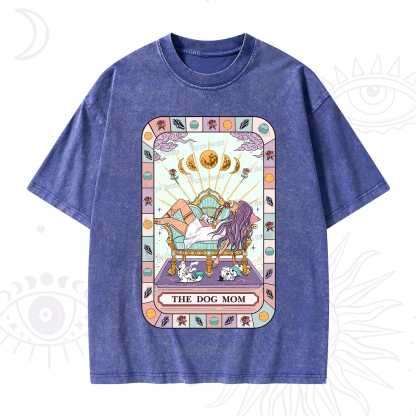 Purplehecate The Chill Dog Mom Washed T-Shirt